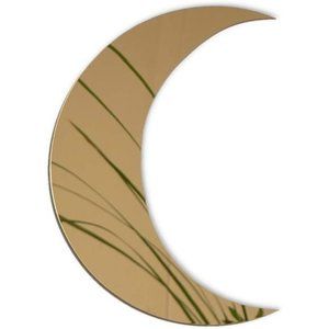 Crescent Moon Mirror - Wall Decor with Chic Boho Aesthetic for Urban Living Room